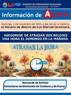 Daylight Savings Spanish